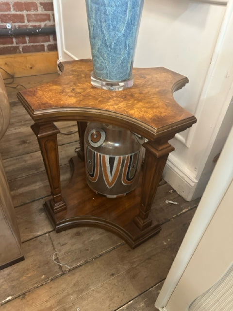 Hex Wood Accent Table