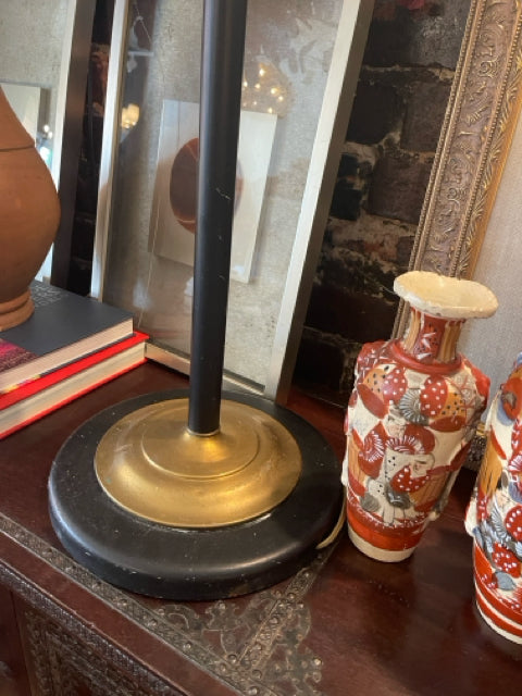Black and Brass Antique Pharmacy Floor Lamp