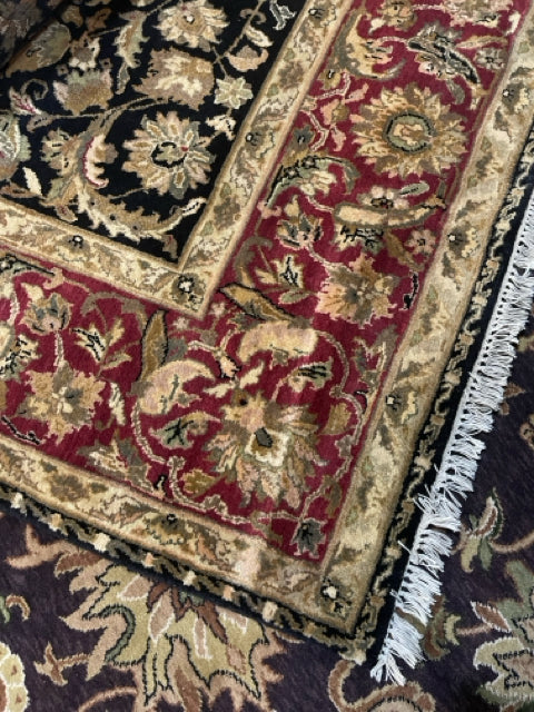 8' X 10' Black, Gold, Red Area Rug – McCoys Consign and Design