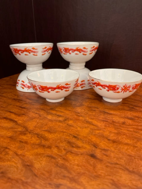 set of 6 Drangon Rice Bowls