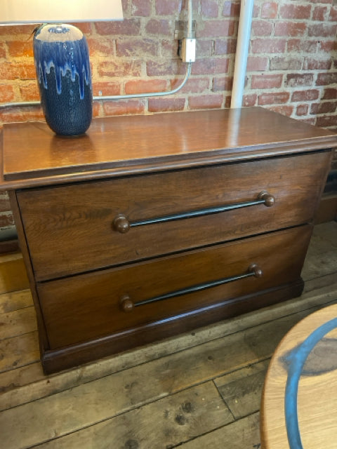 Large 2 Drawer Buffet with Black Handles