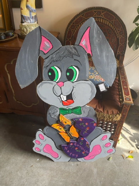 Large Grey Easter Bunny