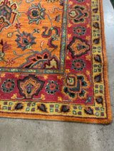 5' X 8' Colorful Pink, Orange, Blue Area Rug