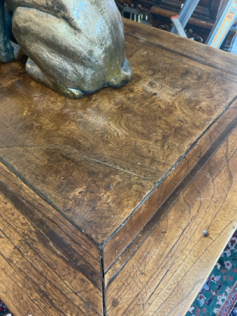 Large Wooden English Tressel Table