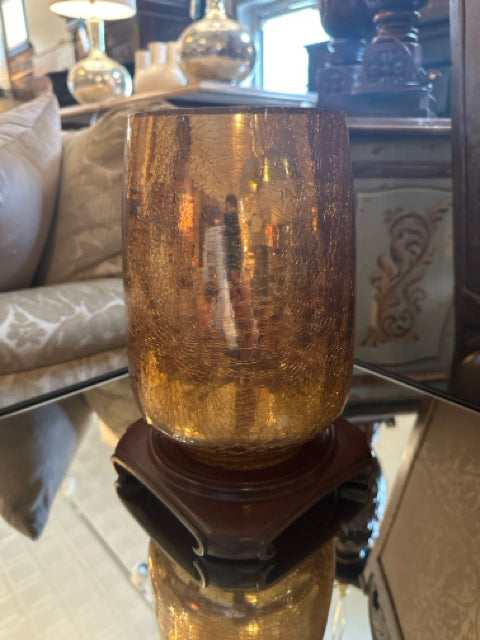 Copper Glass Candleholder