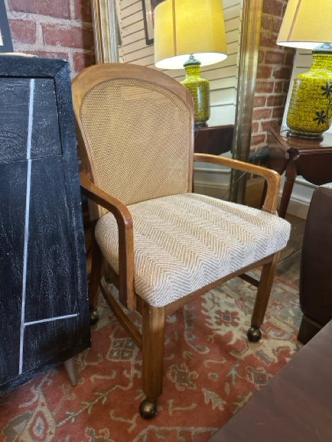 Cain Back Vintage Desk Chair