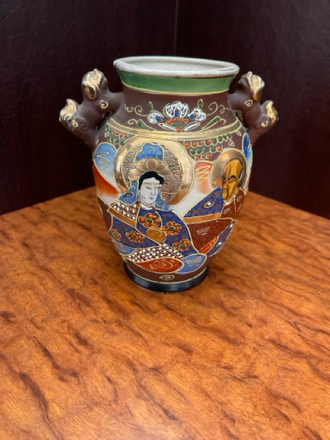 Japenese Multi Colored Vase