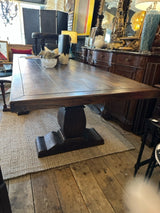 Large Distressed Wood Dining Table