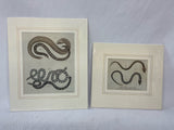 Set of Two Antique German Snake Prints
