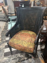 Black Double Cain Arm Chair