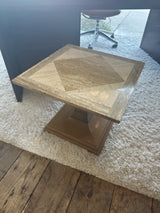 Travertine Top End Table