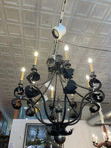 Antique Acanthus Leaves Iron Chandelier