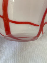Karg Arts Red & White Murano Vase