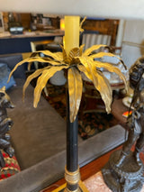 Black and Gold Palm Table Lamp