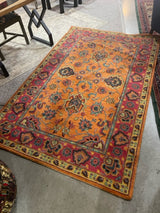 5' X 8' Colorful Pink, Orange, Blue Area Rug