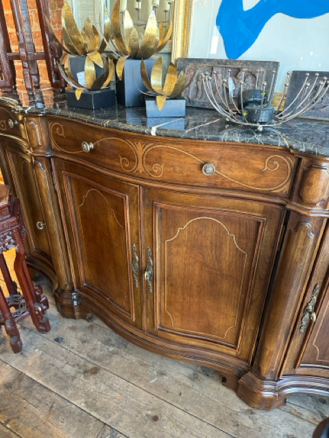 Black Marble Top Bernhardt Buffet