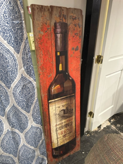 Wooden Wine Bottle Wall Hanging