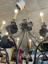 Antique Acanthus Leaves Iron Chandelier