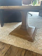 Travertine Top End Table