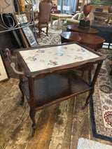 Antique Wooden Tea Cart