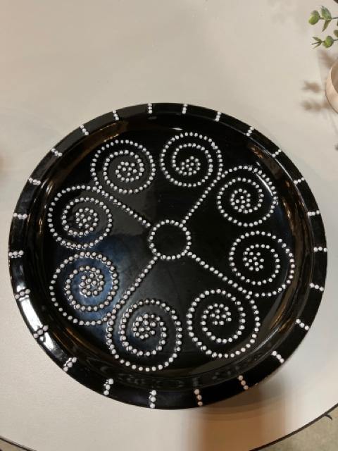 Decorative Black and White Charger - McCoys Consign and Design
