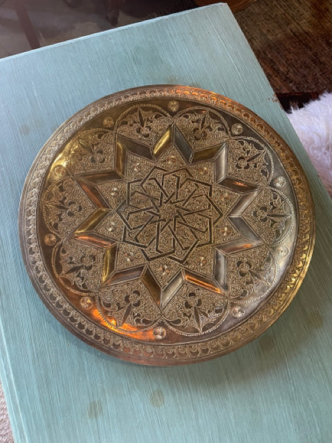 Moroccan Gold Plate Tray