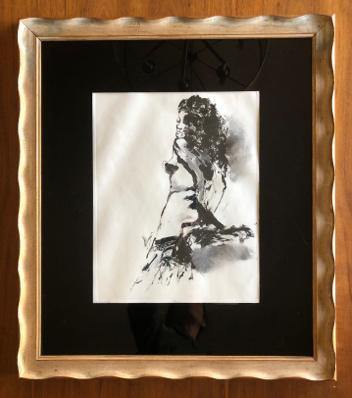 Framed Original Artwork "Poseur" by Denise DeBusk - McCoys Consign and Design