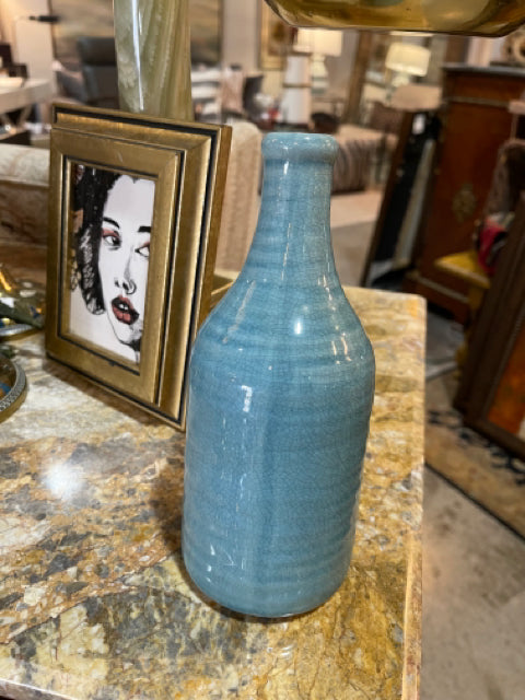 Turquoise Decorative Bottle Vase