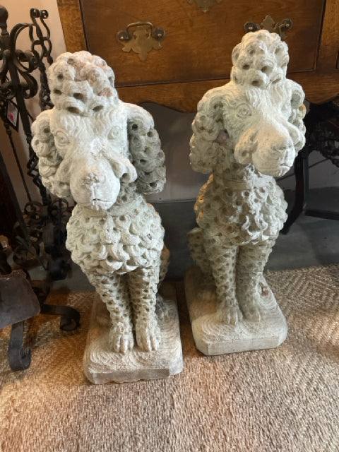 19th Century French Poodle Statue