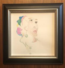 Framed Original Artwork "Style No. 9714" by Denise DeBusk - McCoys Consign and Design