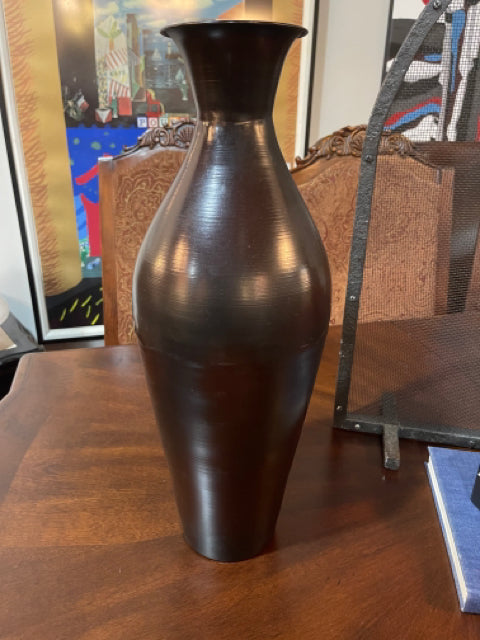 Brown Metal Vase