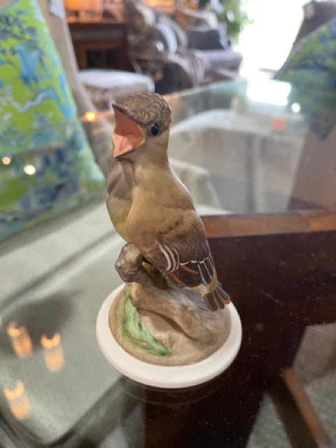 Boehm Baby Crested Flycatcher 458 Bisque Porcelain Figure