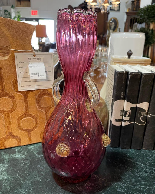 Mauve Blown Glass Vase