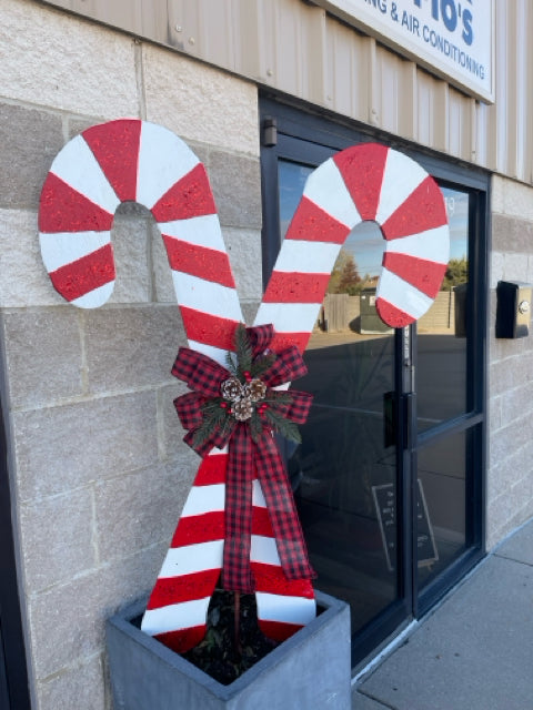 Custom Candy Cane Holiday Decor