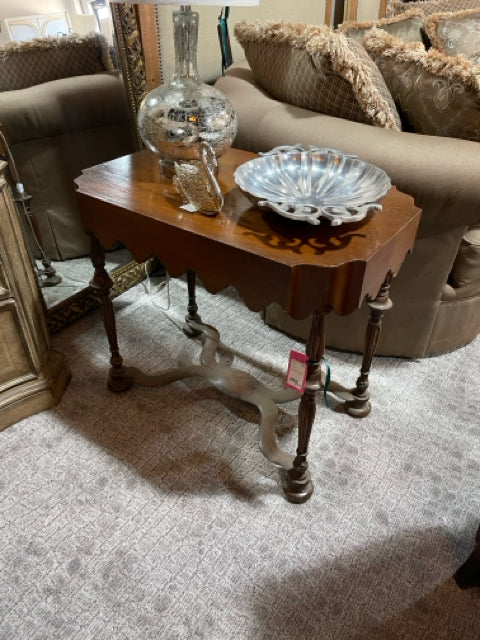 Wood Skirted End Table