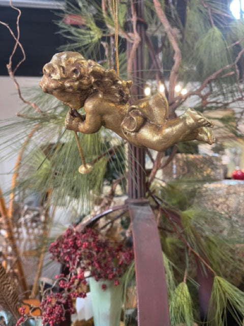 Gold Cherub Ornament