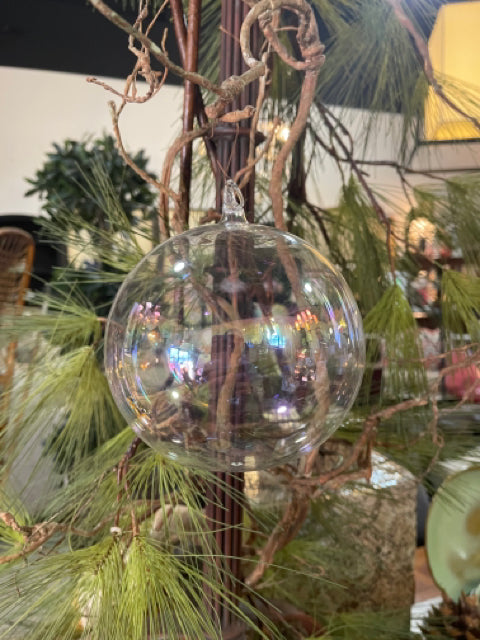 Large Iridescent Glass Ornament