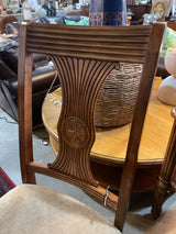Carved Wood and Upholstery Chair