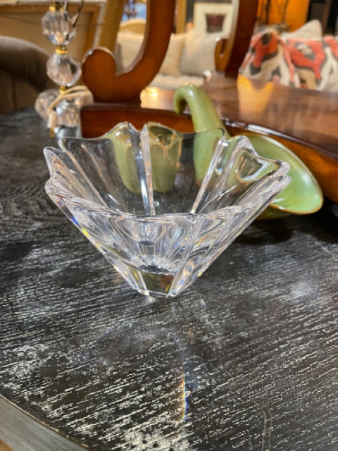 Swedish Crystal Orion Bowl by Lars Hellsten for Orrefors