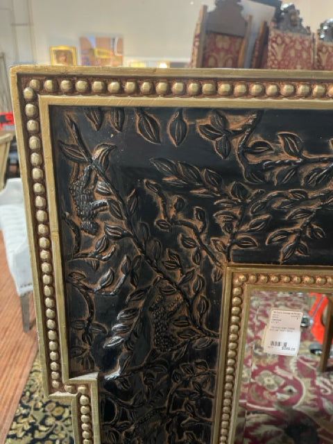 Uttermost Large Cheetah and Leaf Pattern Mirror