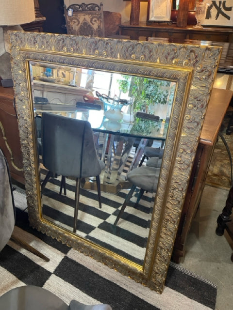 Gold Framed Filigree Mirror