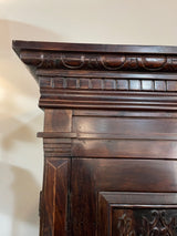 Old World Style Carved 2 door Carved Wood Armoire