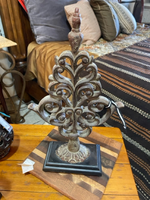 Decorative Scrolled Sculpture on Stand