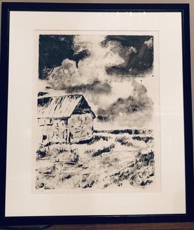 Framed Original Artwork "Weathered Barn" by Denise DeBusk - McCoys Consign and Design