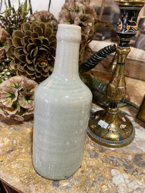 Light Blue Decorative Bottle Vase