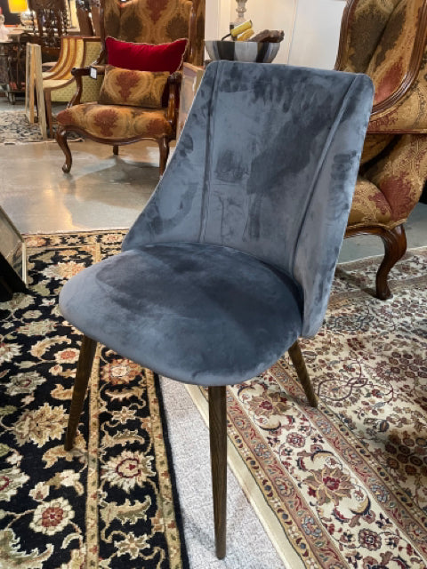 Grey Velvet Dining Chair