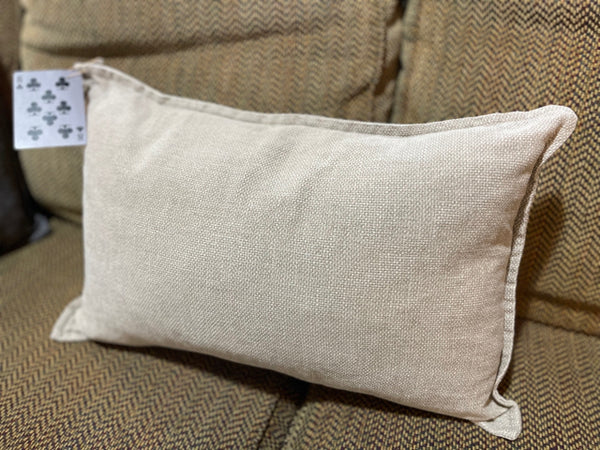light Grey Down Filled Lumbar Pillow