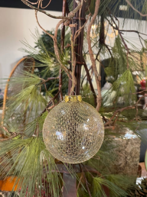 Gold Fishnet Ornament