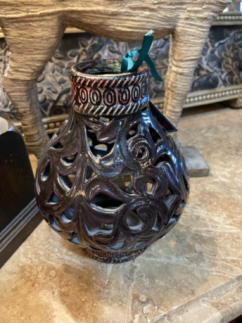 Scrolled Ceramic Vase